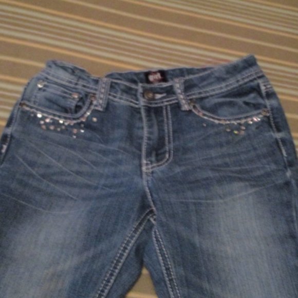 Bundle 3 for $15 - Girl Confidential Embellished Blingy Jeans - Picture 2 of 5